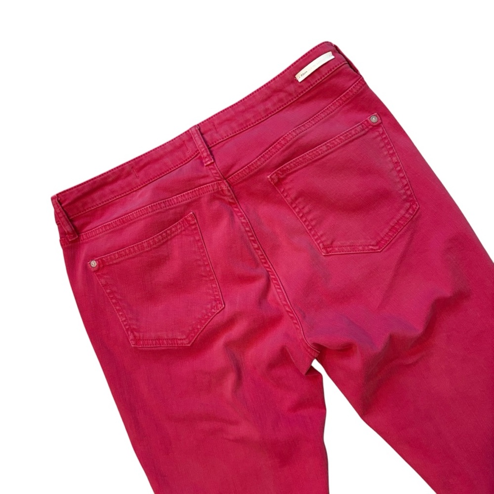 Pilcro & The Letterpress Mid Rise Skinny Stet Pink Jeans, Sz 32 - Picture 11 of 15